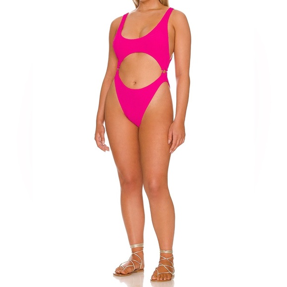 Good American Always Fits Cutout One-Piece Monokini Swimsuit - Size XL (4) - NWT - Picture 1 of 11